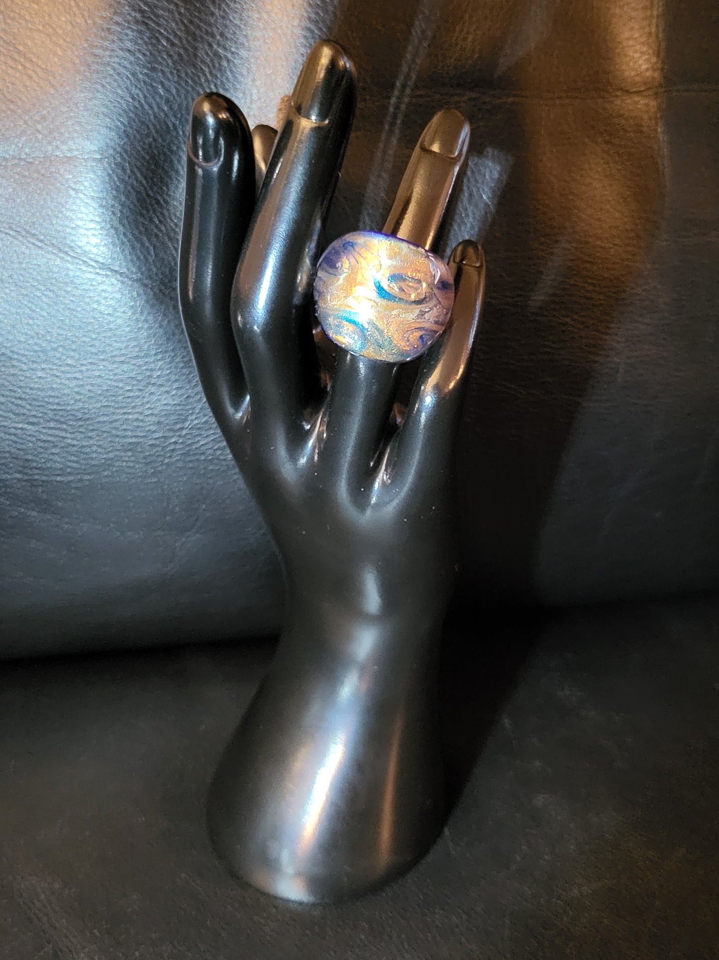 Bague Klimt en verre de Murano