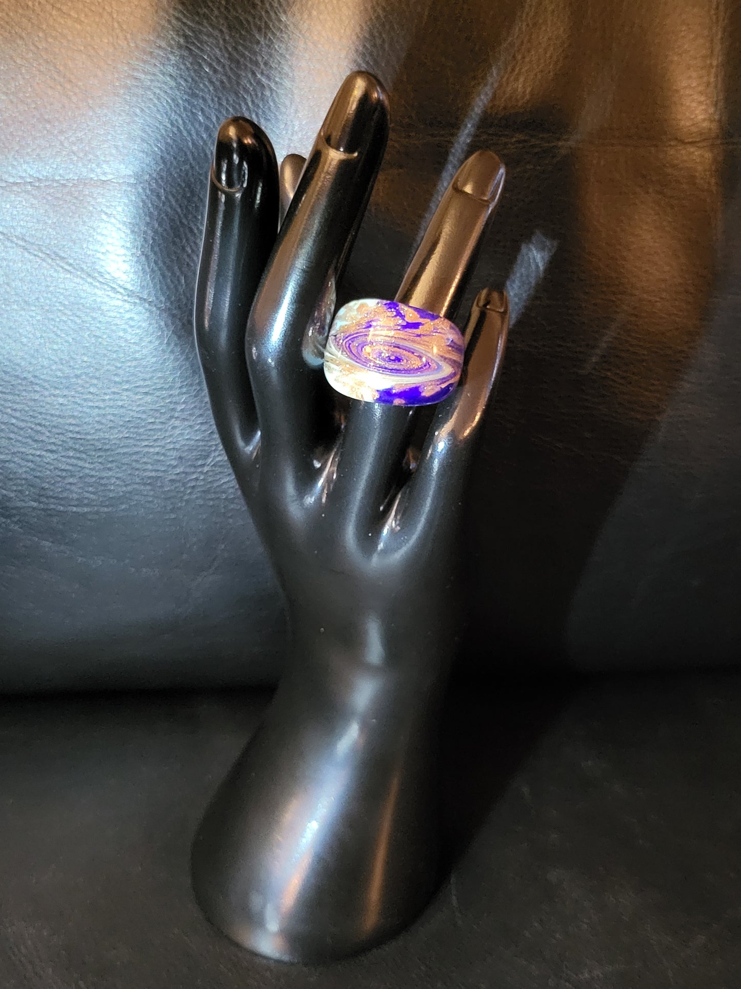 Bague Blue en verre de Murano