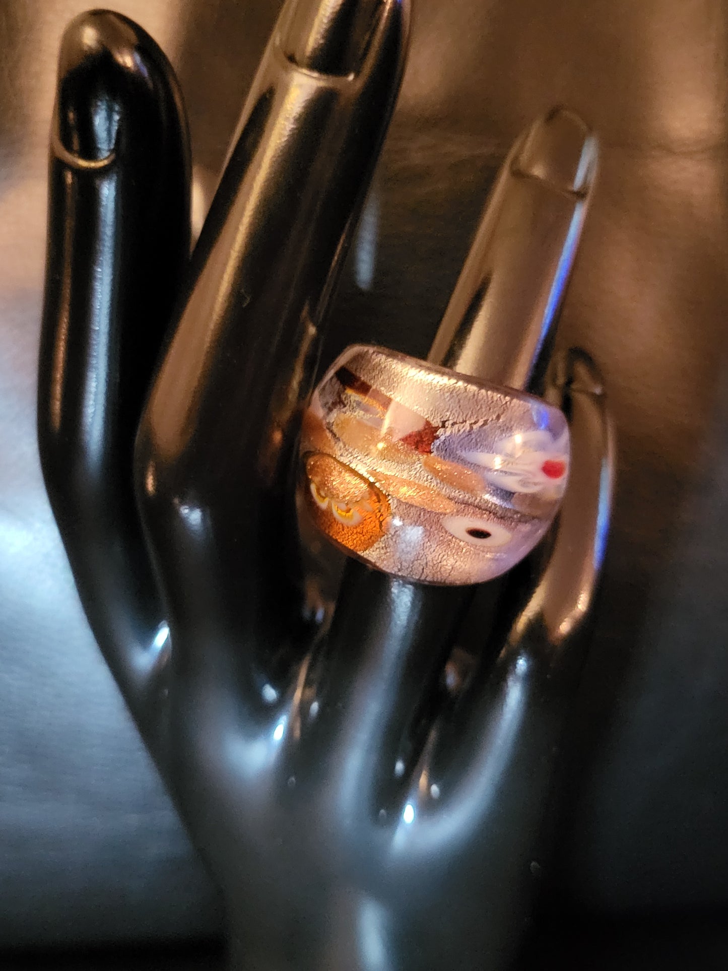 Bague Flora en verre de Murano