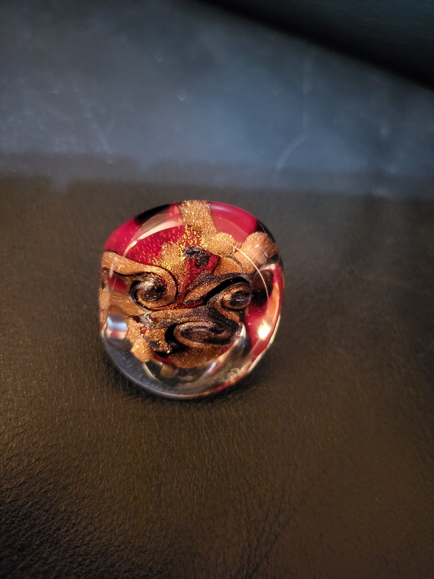 Bague Maskia en verre de Murano