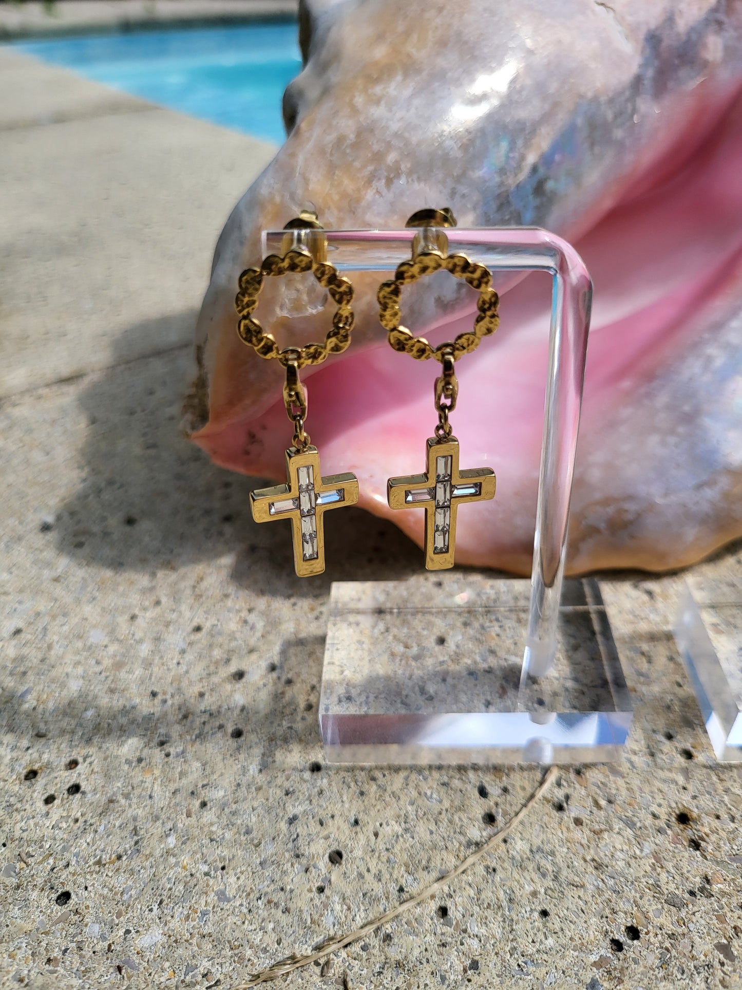 Boucles d'oreilles Croce