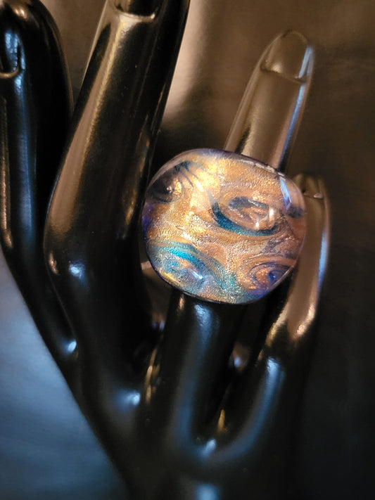 Bague Klimt en verre de Murano