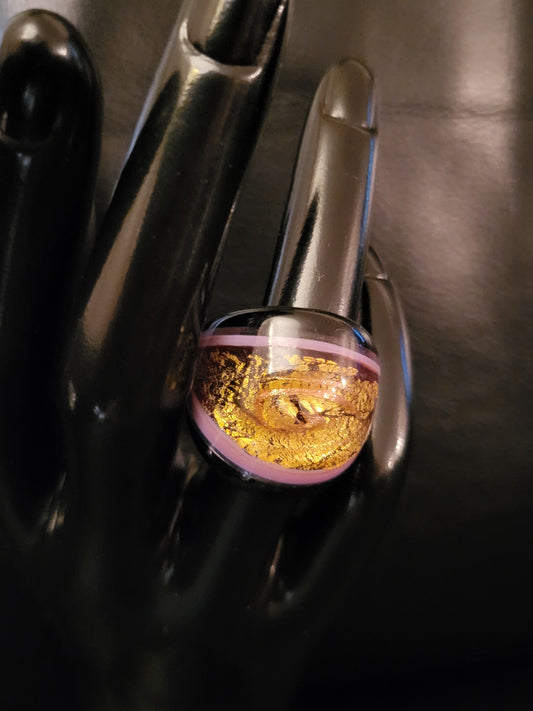 Bague Lips en verre de Murano