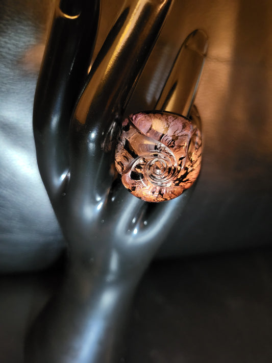 Bague Spiralia en verre de Murano