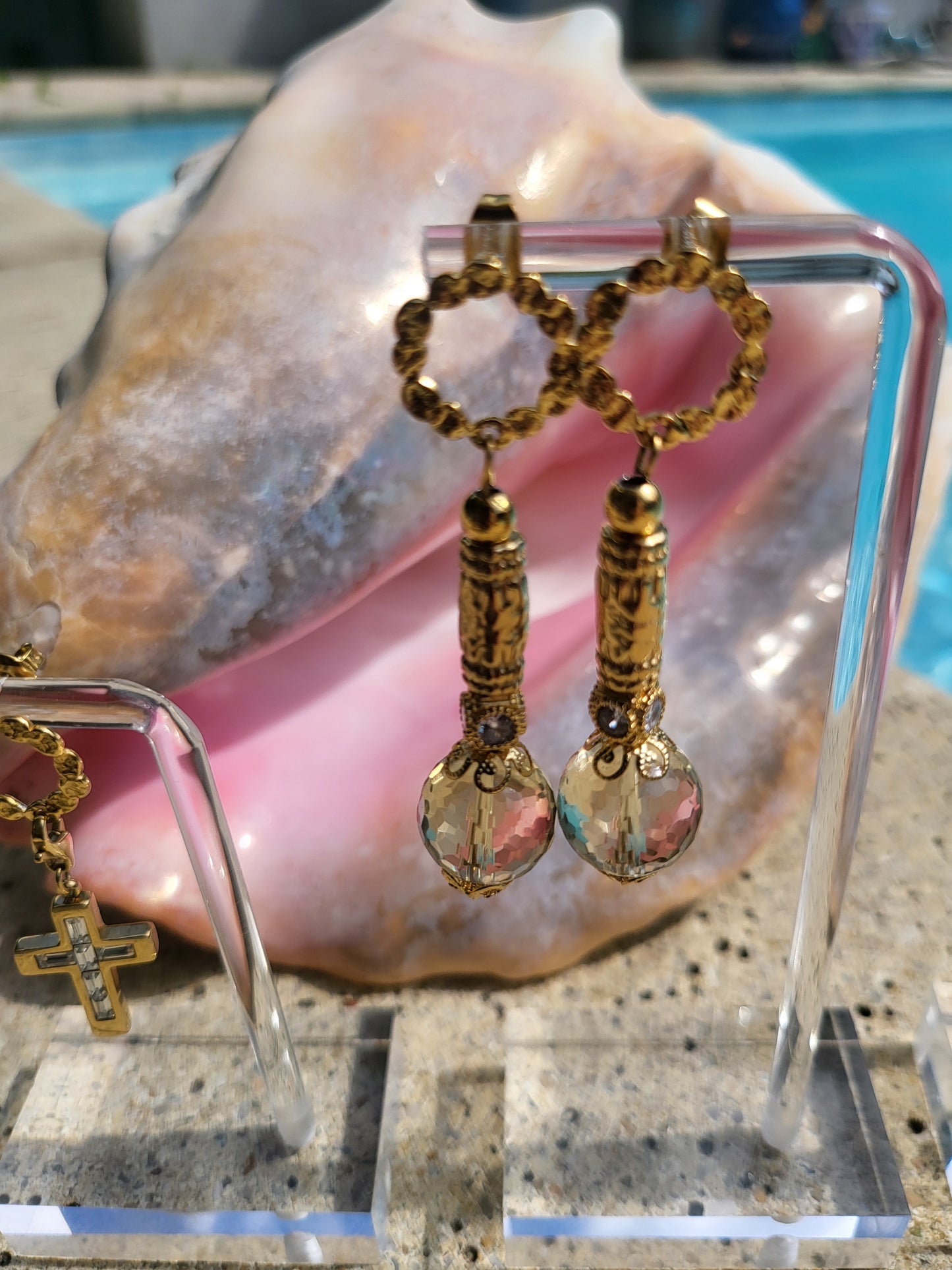 Boucles d'oreilles Artemis en citrine naturelle