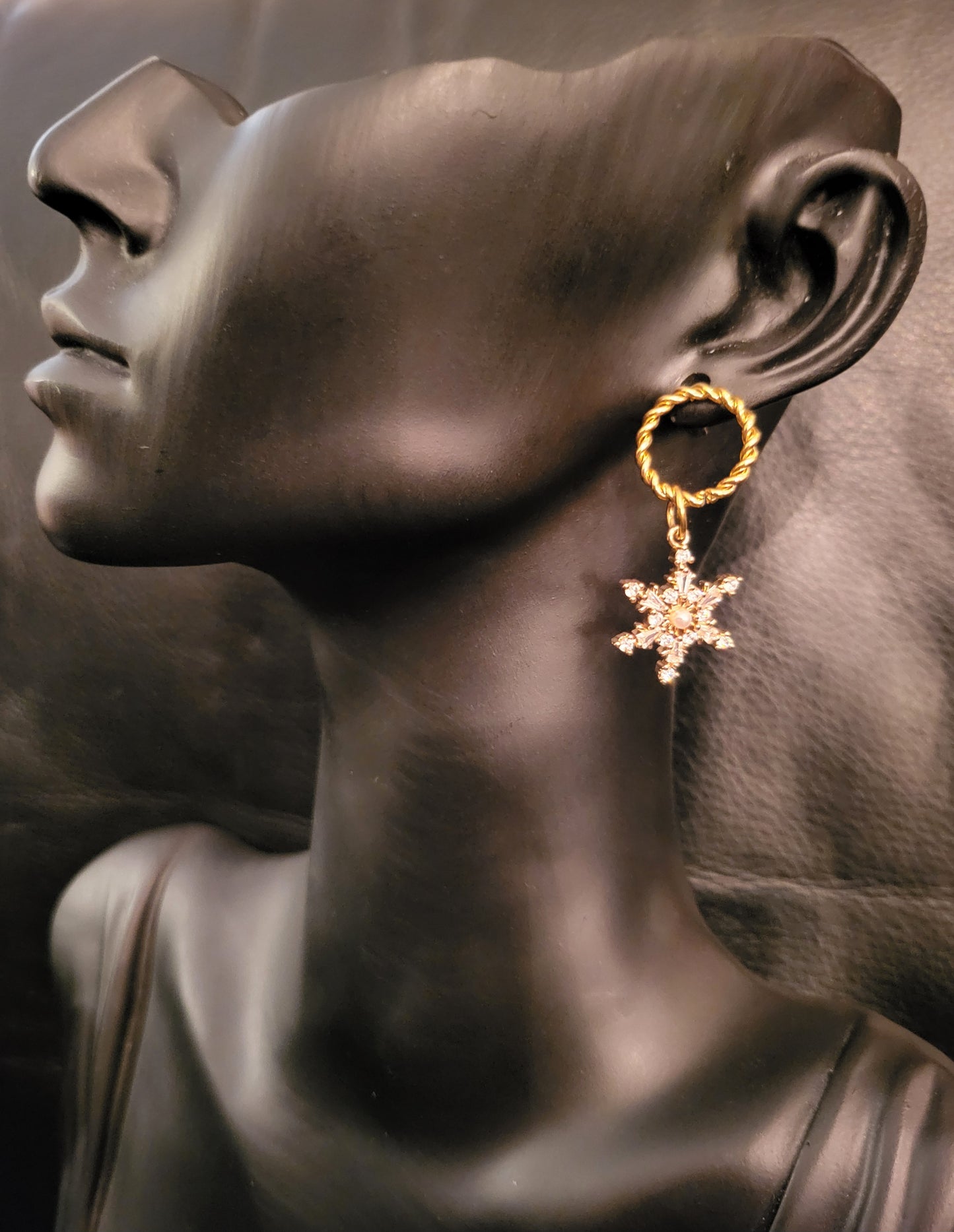 Boucles d'oreilles Snowflakes