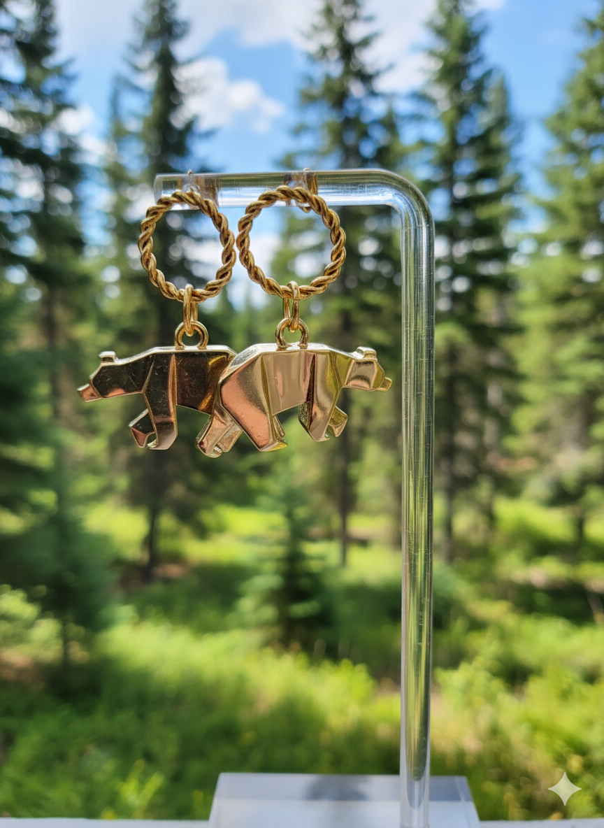 Boucles d'oreilles Bear