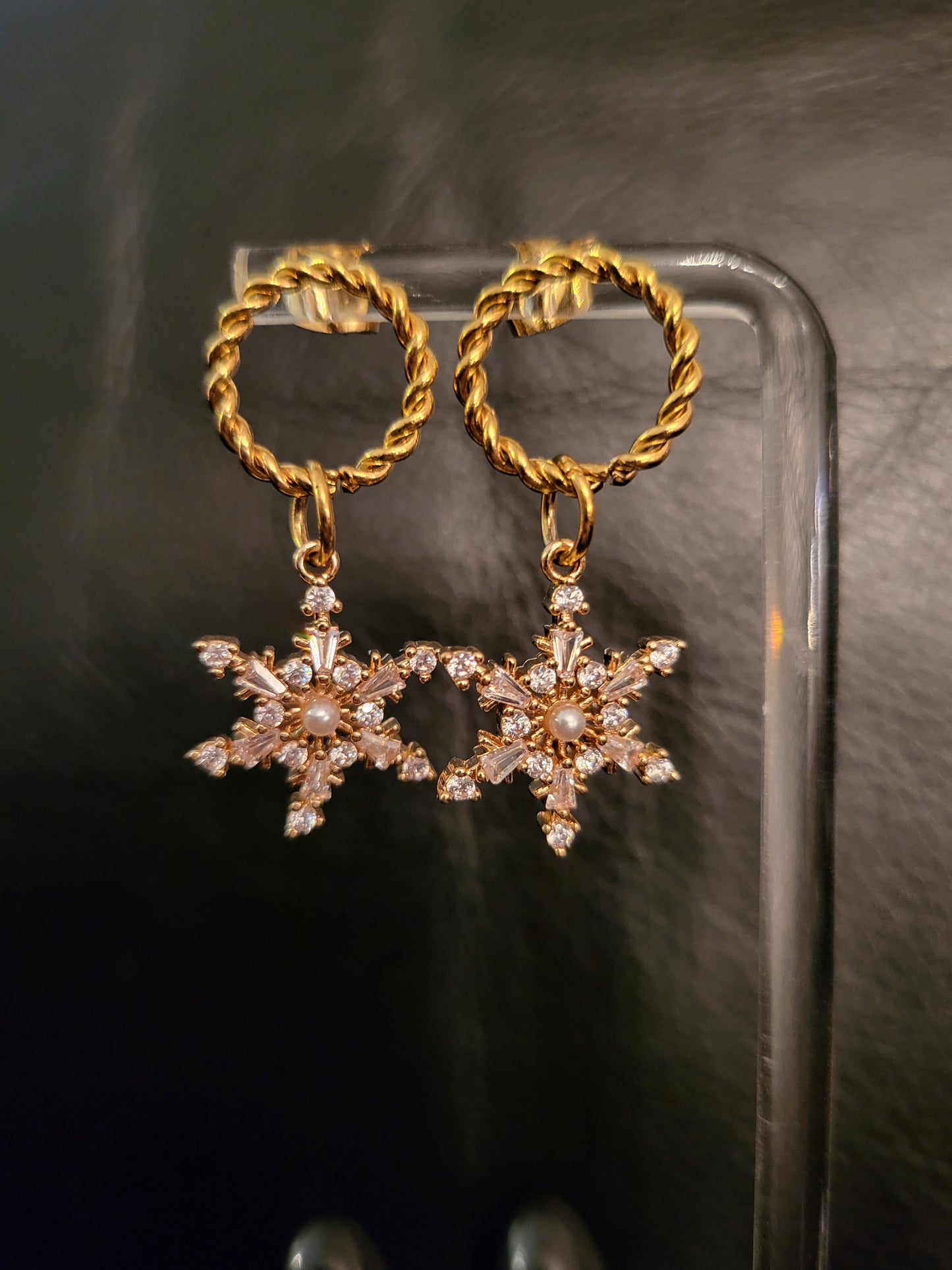 Boucles d'oreilles Snowflakes