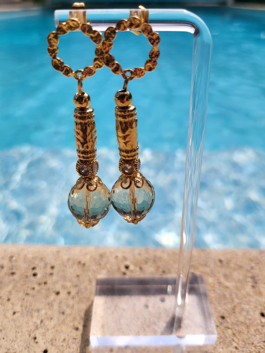 Boucles d'oreilles Artemis en citrine naturelle