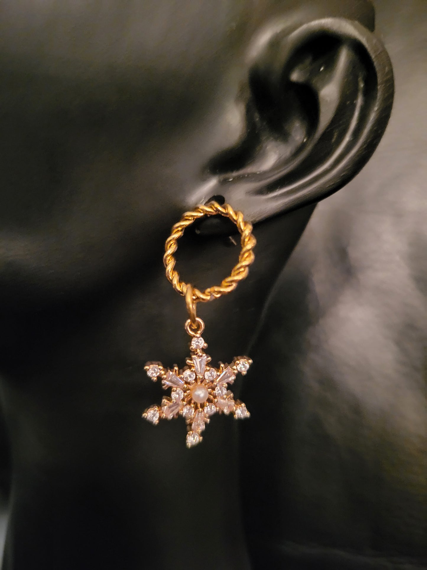 Boucles d'oreilles Snowflakes