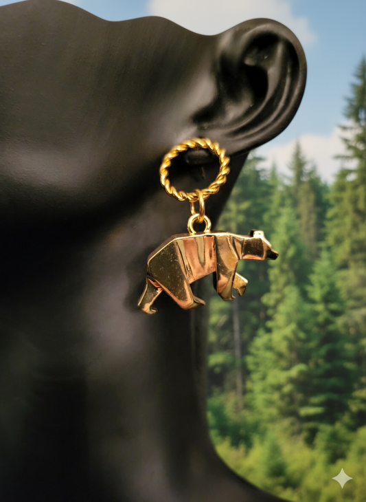 Boucles d'oreilles Bear